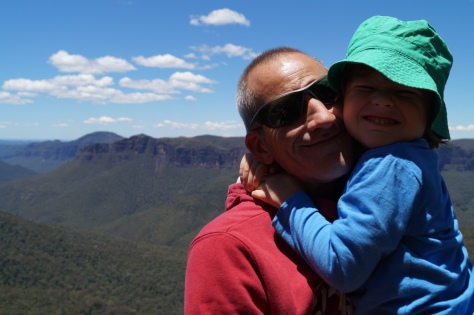 Buckley and I at Govett's Leap December 2013